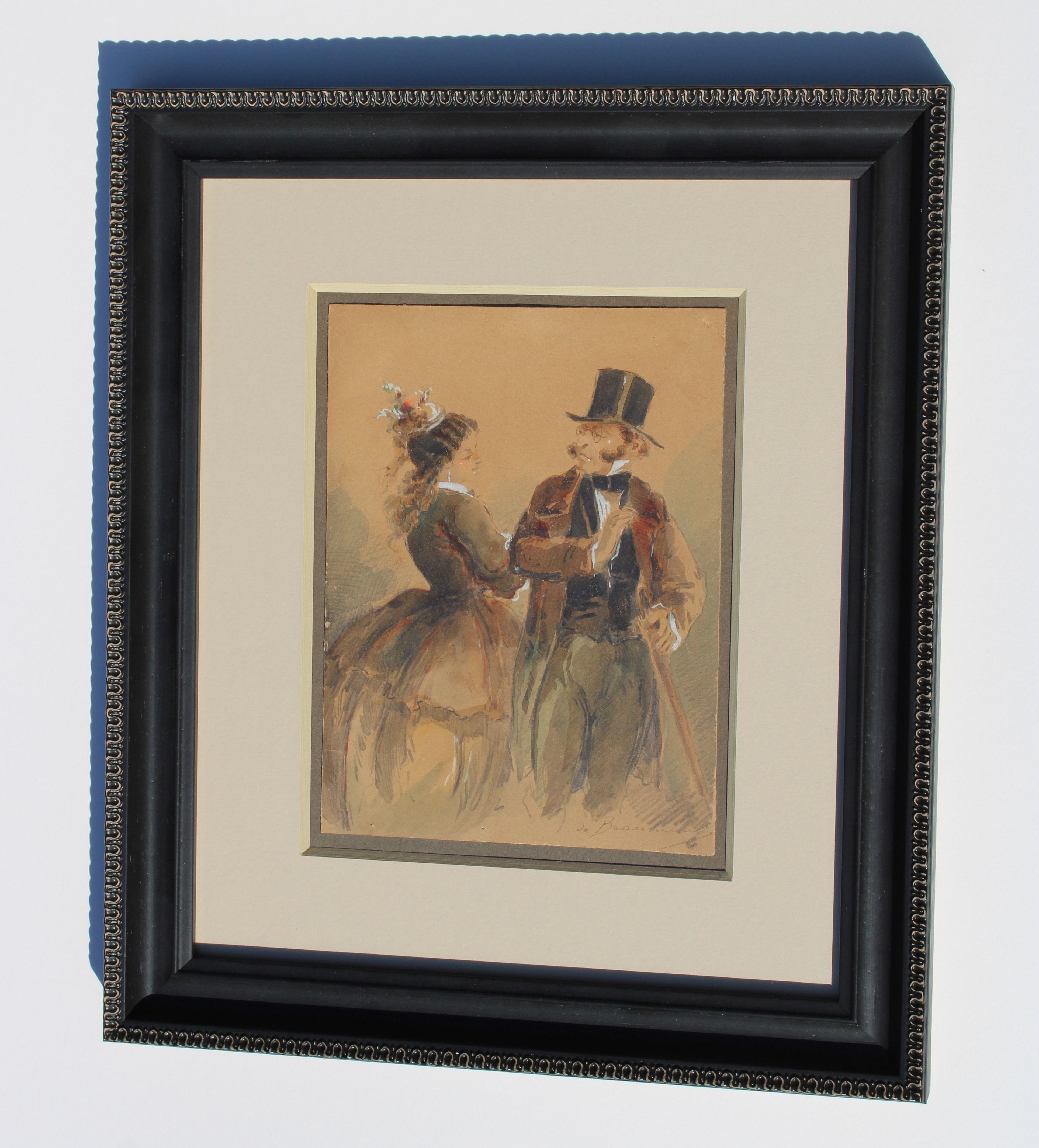 A Street Girl and a Gentleman  by Charles-Édouard de Beaumont 